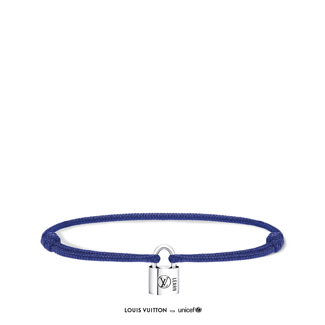 Silver Lockit Bracelet, Sterling Silver Black Laquered and Blue